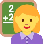 Woman Teacher emoji on Twitter / X
