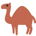 Camel emoji on Twitter / X