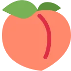Emoji Durazno en Twitter / X