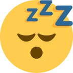 Sleeping Face emoji on Twitter / X