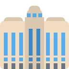 Emoji Edificio de oficinas en Twitter / X