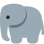 Emoji Elefante en Twitter / X