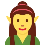 Emoji Elfa en Twitter / X