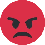 Emoji Enojado en Twitter / X