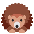 Hedgehog emoji on Twitter / X