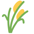 Sheaf of Rice emoji on Twitter / X