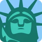 Statue of Liberty emoji on Twitter / X