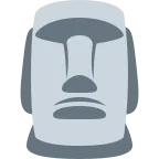Moai emoji on Twitter / X
