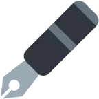 Fountain Pen emoji on Twitter / X