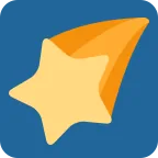 Shooting Star emoji on Twitter / X