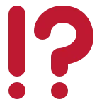 Emoji Exclamación e interrogación en Twitter / X