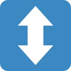 Up-Down Arrow emoji on Twitter / X
