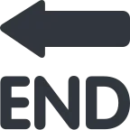 Emoji Flecha END en Twitter / X
