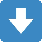 Down Arrow emoji on Twitter / X