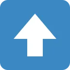 Up Arrow emoji on Twitter / X