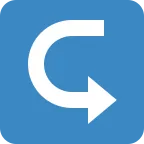 Left Arrow Curving Right emoji on Twitter / X