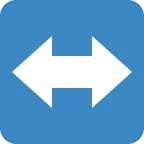 Emoji Flecha izquierda y derecha en Twitter / X