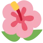 Emoji Flor de hibisco en Twitter / X