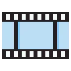 Emoji Fotograma de película en Twitter / X