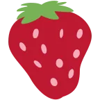 Strawberry emoji on Twitter / X