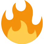Fire emoji on Twitter / X