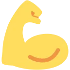Emoji Fuerza (bíceps) en Twitter / X