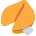 Emoji Galleta de la fortuna en Twitter / X