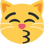 Emoji Gato besando en Twitter / X