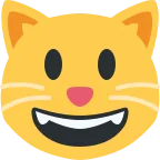 Emoji Gato sonriendo en Twitter / X