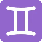 Emoji Géminis en Twitter / X