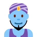 Man Genie emoji on Twitter / X