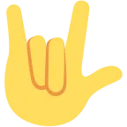 Love-You Gesture emoji on Twitter / X