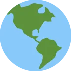 Globe Showing Americas emoji on Twitter / X
