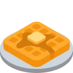Waffle emoji on Twitter / X
