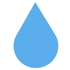 Droplet emoji on Twitter / X
