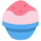 Emoji Granizado hawaiano en Twitter / X