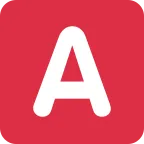A Button (Blood Type) emoji on Twitter / X