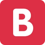 B Button (Blood Type) emoji on Twitter / X