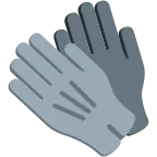 Gloves emoji on Twitter / X