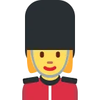 Emoji Guardia mujer en Twitter / X