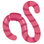 Worm emoji on Twitter / X