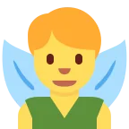 Man Fairy emoji on Twitter / X
