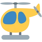 Emoji Helicóptero en Twitter / X