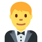 Emoji Hombre con esmoquin en Twitter / X