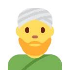 Man Wearing Turban emoji on Twitter / X