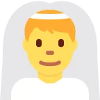 Emoji Hombre con velo en Twitter / X