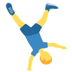 Man Cartwheeling emoji on Twitter / X