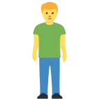 Man Standing emoji on Twitter / X