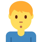 Emoji Hombre haciendo pucheros en Twitter / X