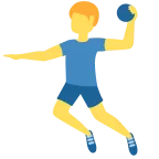 Man Playing Handball emoji on Twitter / X